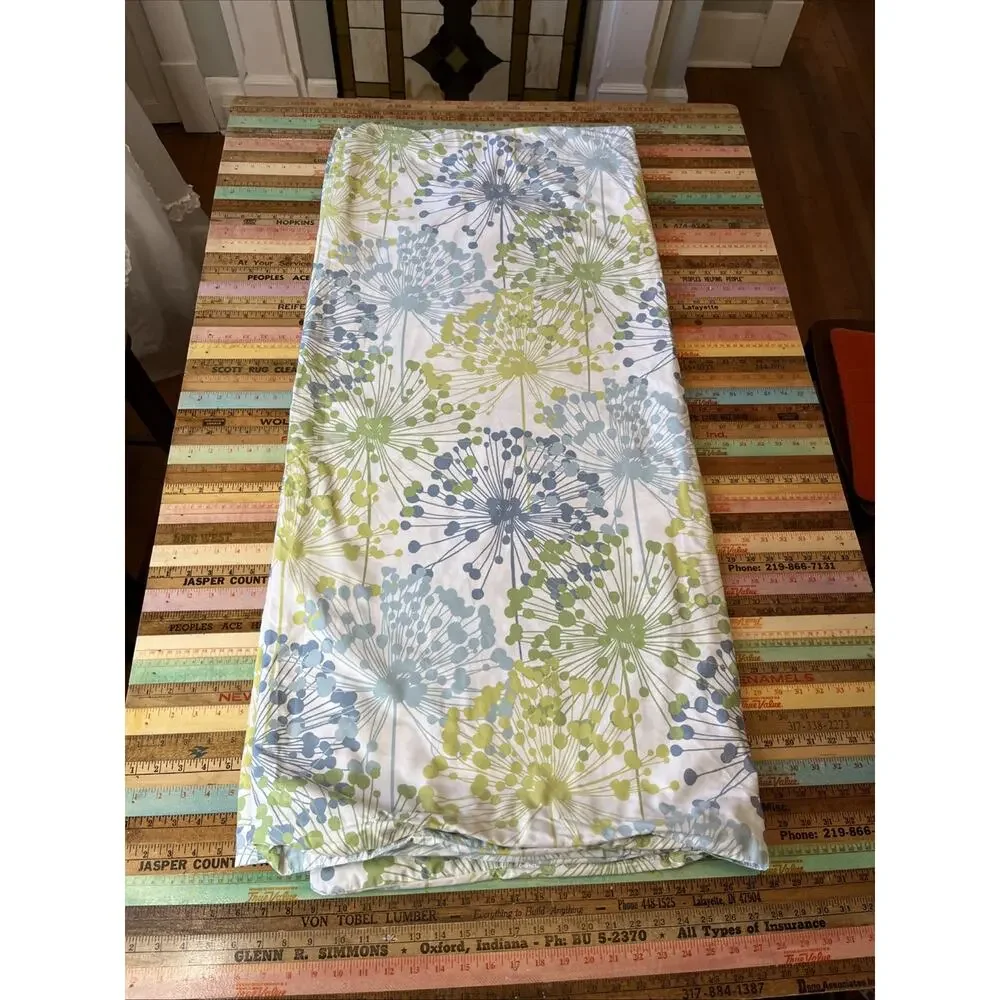 THE COMPANY STORE 3pc Duvet Cover Full Size 84 X 90 Dandelion Retro 100% Cotton